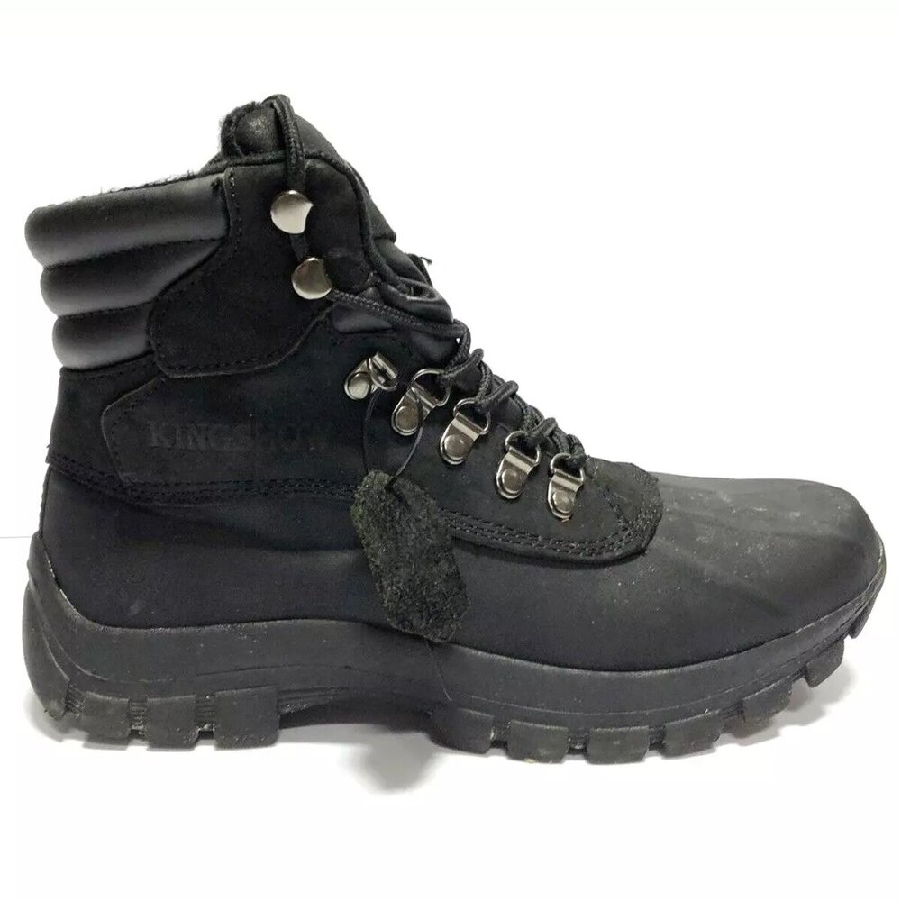 Kingshow Mens Waterproof Boots Black 8.5 M EU41